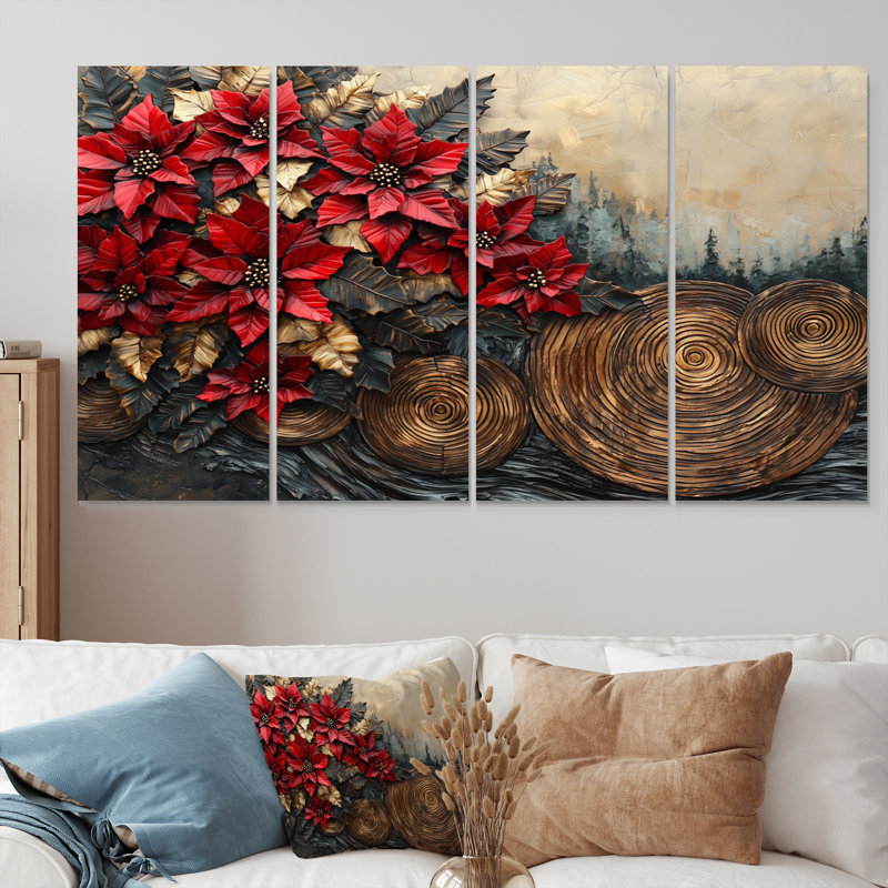 Apollon - art mural - ensemble de décoration artistique, H 28 po x l 48 po, 4