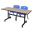 Table gigogne d'appoint Nevjana, 2 chaises empilables-32962095-32962099-32978972