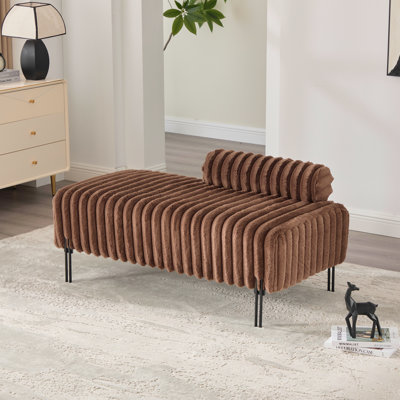 Banc rembourré l 49,6 po