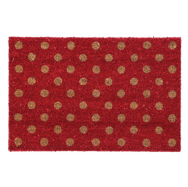 Erik Non-Slip Polka Dots Indoor / Outdoor Doormat