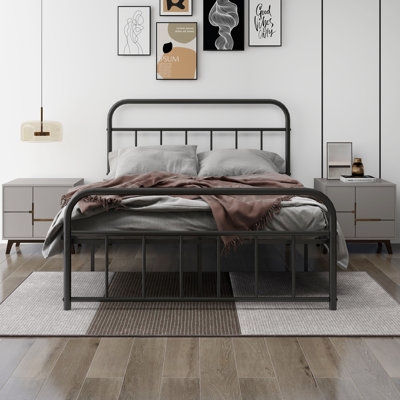 Wagaman Upholstered Metal Platform Bed