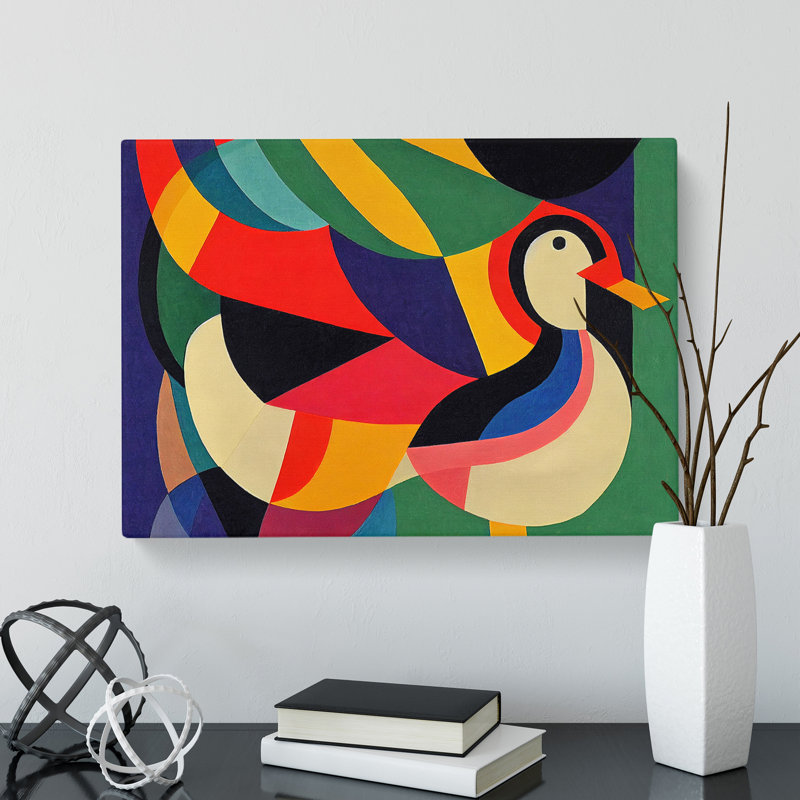 Unforgettable Abstract Duck - Wrapped Canvas, 35cm H x 50cm W x 3cm D