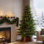 Sapin de Noël artificiel vert avec lumières Mcdaniel-1814123377