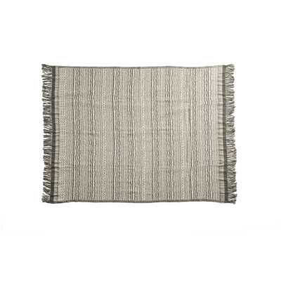 Wool Blend Throws Hand Woven Throw Blanket