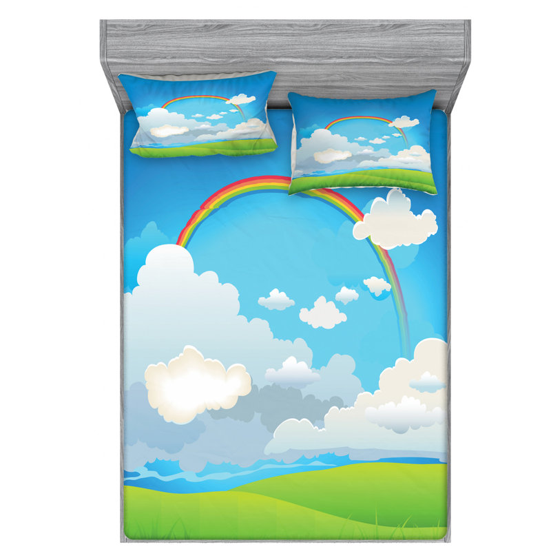 Microfiber Sheet Set, Queen Sheet Set with Fitted Sheet