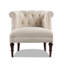 Chaise d'appoint capitonnée, polyester beige ciel neutre-531378605