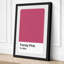 Trendy Pink Swatch Minimalist - Wrapped Canvas-485437571-485437692