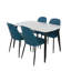 Aspen 5-Piece Casual Dining Set - Rectangular Table & 4 Plastic Duo Chairs-105509254-124157493