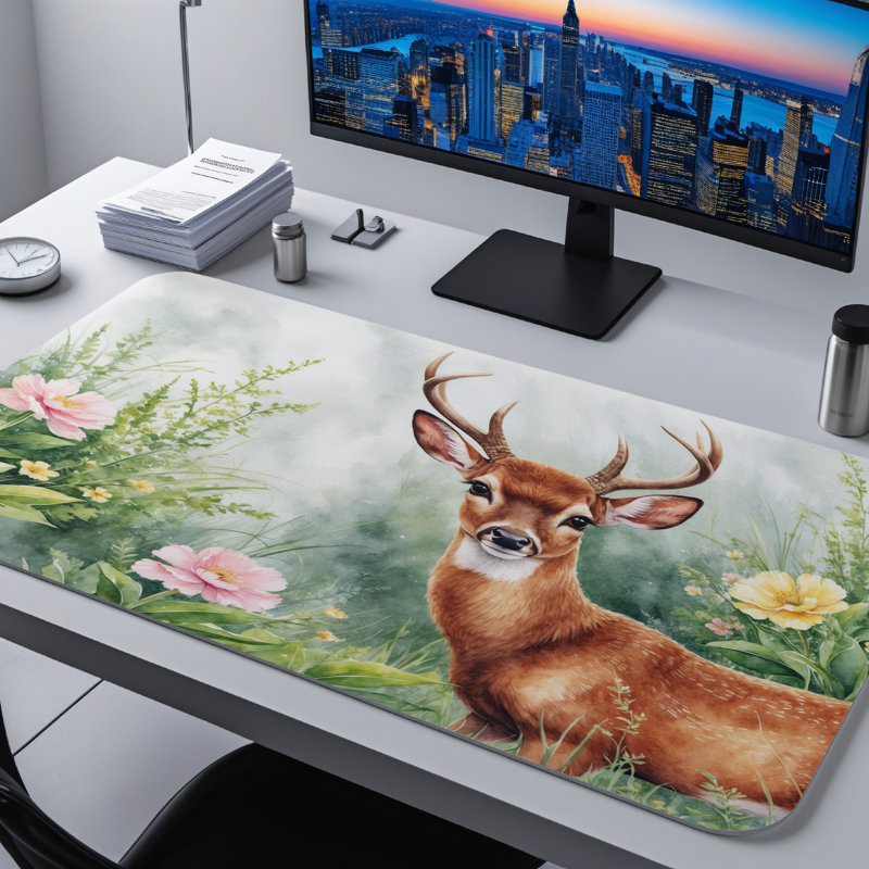 Polyester Desk Pad, 14.4x12.1