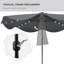 Breane 292cm Lighted Tilt Market Parasol-1057393283