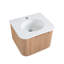 Meuble-lavabo mural de salle de bain avec lavabo, meuble-lavabo flottant avec tiroirs à fermeture en douceur-1062637268