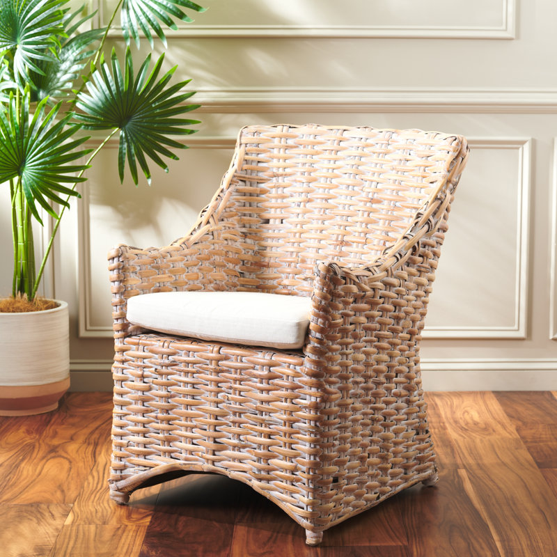Fauteuil Willow, Blanc délavé / blanc