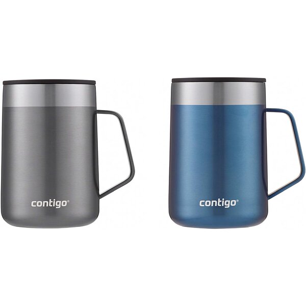 Contigo Thermo Ceramic 14-Ounce Desk Mug, White - Buy Right Clicking