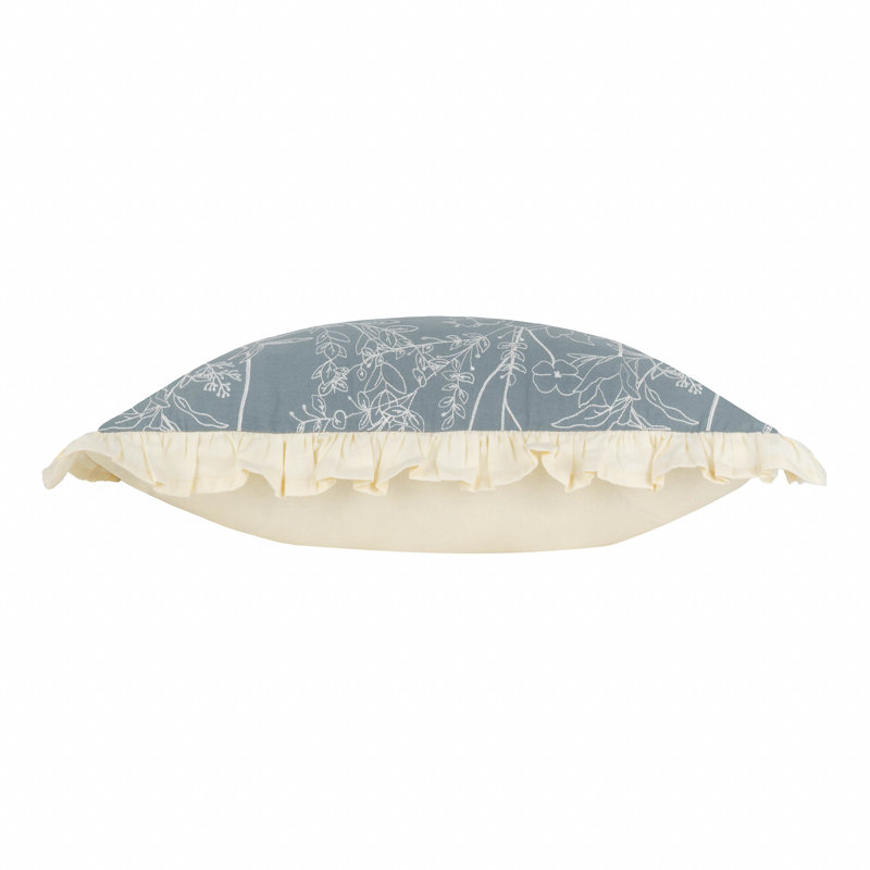 Mae Floral Rectangular Cushion, Blue