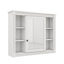 Armoire de salle de bain murale 35 po x 28 po avec miroir, comprenant 6 tablettes ouvertes-831822633