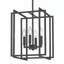 Luminaire suspendu rectangulaire 4 lumières Isiah-260656070