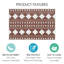 Matthes Non-Slip Geometric Indoor Doormat-2853629
