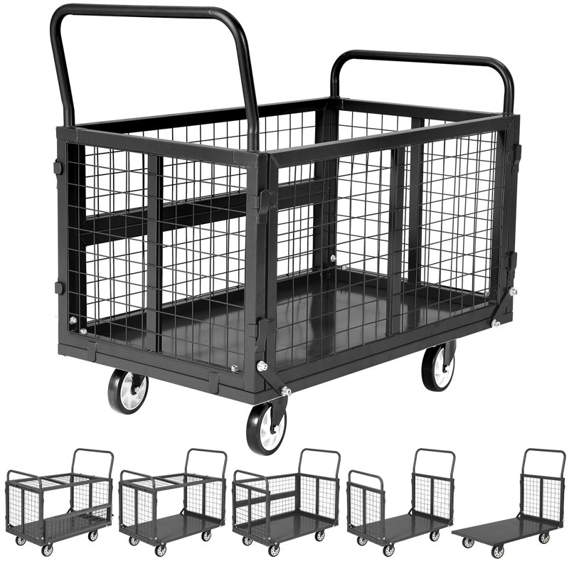 Platform Truck Cart with Cage
