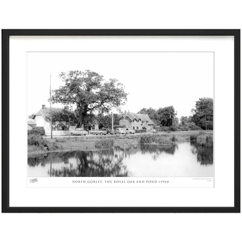 North Gorley, The Royal Oak And Pond C1960 by Francis Frith - Single Picture Frame Print, 45cm H x 60cm W x 2.3cm D