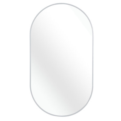 Miroir ovale en métal