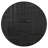 2-piece Round Mango Wood Nesting Table Matte Black