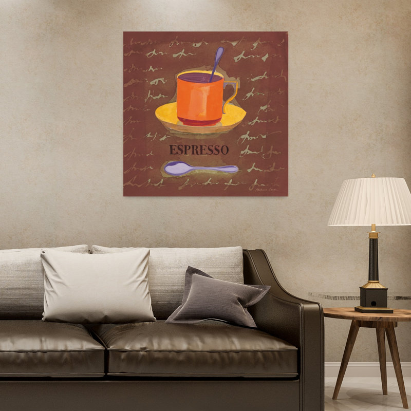 Espresso, art mural contemporain, H 32 po x l 32 po