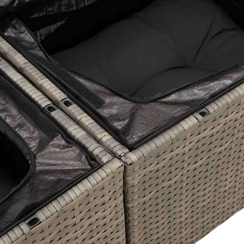  Ensemble de canapé de jardin modulaire PE