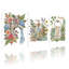 Ensemble de 3 tableaux muraux sur toile à motifs floraux et botaniques pour salle de bain-208635219