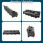 Canapé modulaire 4 places avec accoudoirs traversins, canapé en chenille-863776228