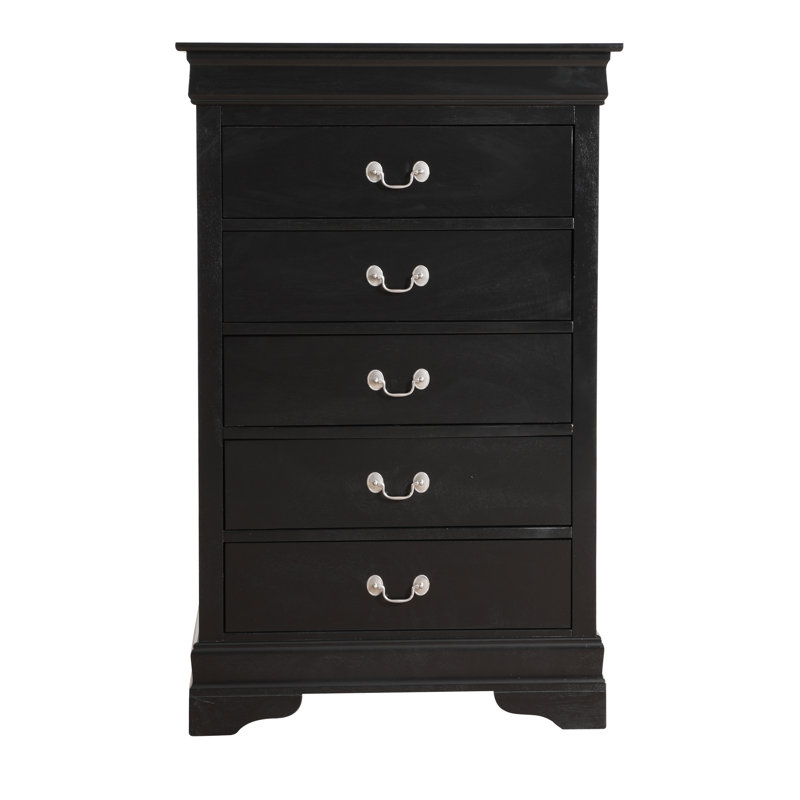 31'' W 5 - Drawer Dresser, Black