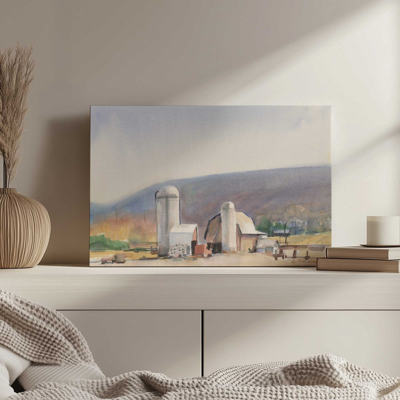 «Ithaca NY» par Stephen Calcasola, reproduction d'art sur toile, H 12 po x l 16 po