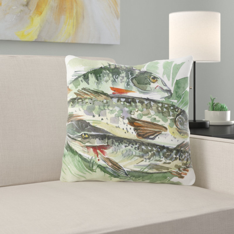 Coussin en poisson Liyuan, Microsuède, Intérieur