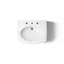 Pinoir® Vitreous China U-Shaped Semi-Pedestal Bathroom Sink with Overflow-10940235-65046039