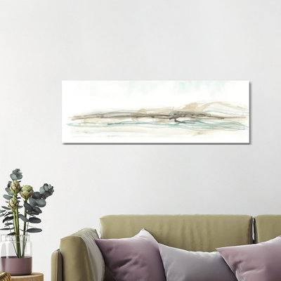 Liquid Hillscape II 1 Piece Wrapped Canvas Panoramic Painting