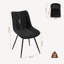 45.5cm H Velvet Upholstered Side Chair-1971489834