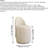 1Pc, Bedroom Dressing Stool, Rotating Stool, Light Luxury Dressing Stool, Home Dressing Chair, Modern Backrest Dressing Table Stool-837736630