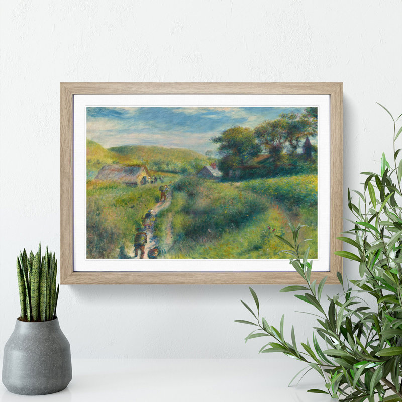 The Mussel Harvest by Pierre-Auguste Renoir - Picture Frame Painting, 27cm H x 36cm W x 2cm D, Oak Framed