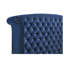 Ensemble de chambre à coucher 3 pièces Harmony Pacific Blue Eastern King avec lit à oreilles capitonné et tables de chevet assorties