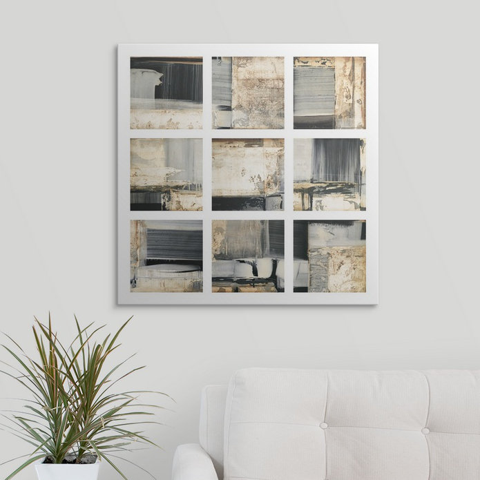 « monochrome collection » par impression Sarah West, H 35 po x l 35 po x P 1,5 po, Toile