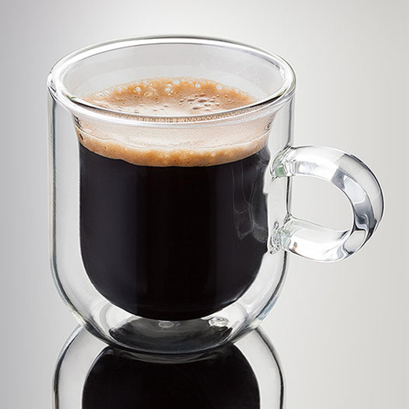 Judge, Duo - Double Walled Glass Espresso Cups with Handle