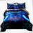 Ultimate Gamer Comforter Set - 6 Piece Bed in A Bag 3D Video Game Bedding with Blue Game Controller Design. All Season Down Alternative for Maximum Comfort.
