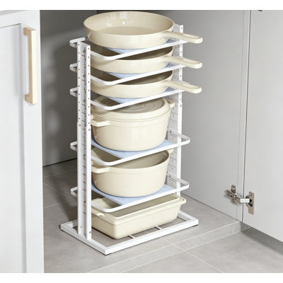 Pots and Pans Organizer for Under Cabinet 6-Tier Heavy Duty