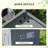 Duck Coop, Wooden Duck House, Outdoor Small Animal House with Openable Roof, Double Doors, Removable Base for 1-3 Ducks, Light Gray