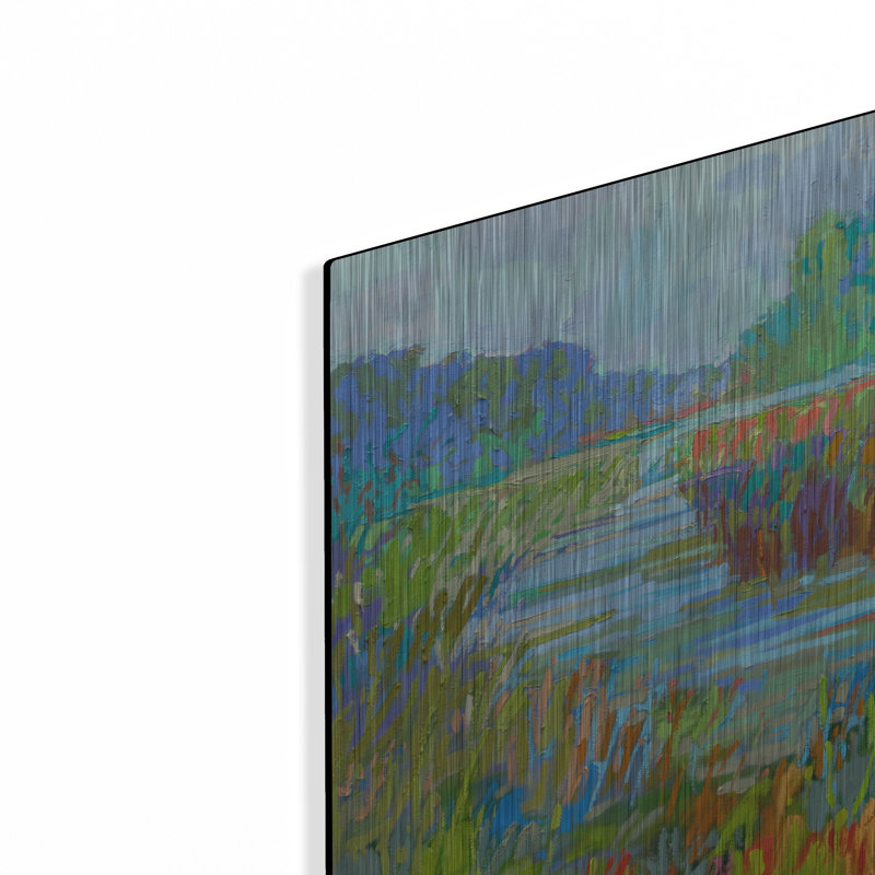 A Bend in the River' by Jane Schmidt, Metal Wall Art, 12" H x 12" W