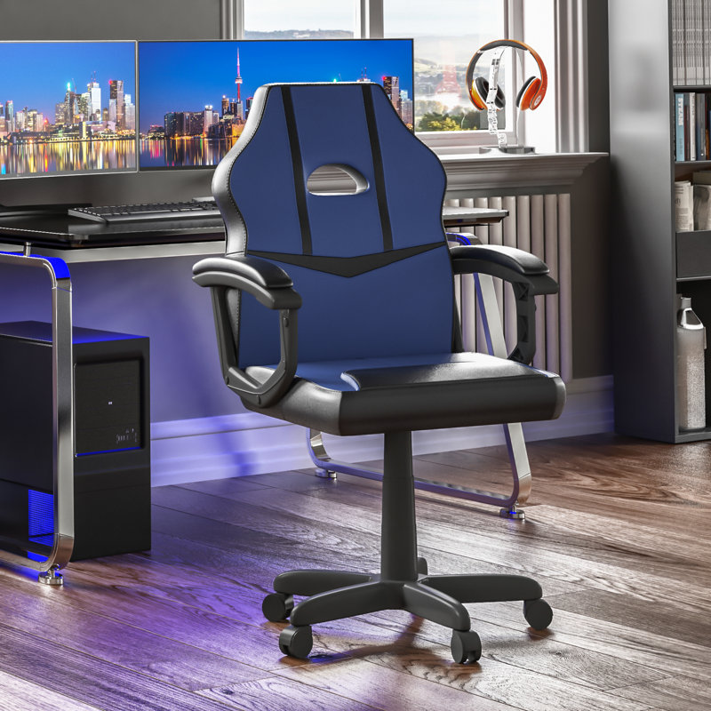 Muskoka Gaming Chair, Office Computer Chair Adjustable, UKFR Certified, Blue