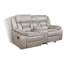 Causeuse-fauteuil rembourrée taupe Brazelton-1538990859