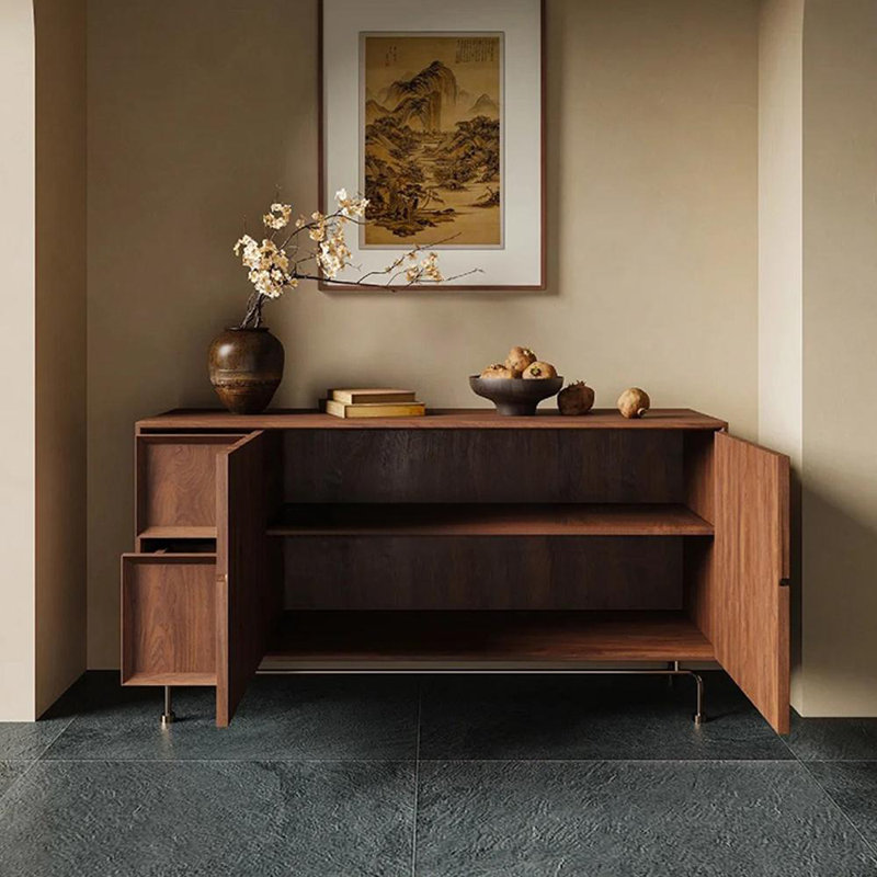 Armoire d'entrée Mid-Century, H 31,5 po x l 63 po x P 15,7 po