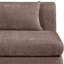 Causeuse modulaire en tissu Eilene Chenille-113470844-112472594