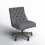 Chaise de travail réglable à dossier capitonné Ormond-264777924