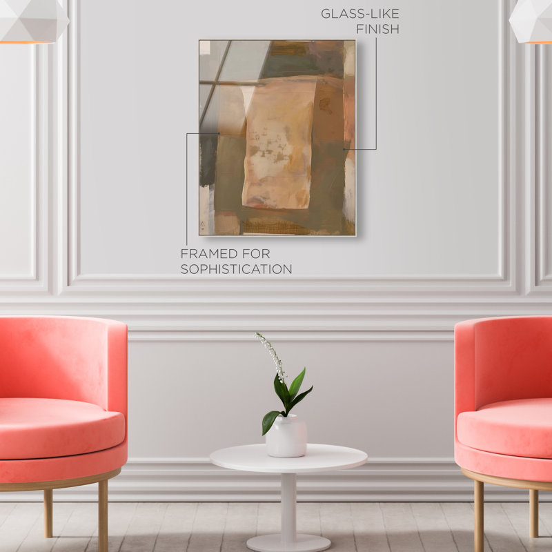 Rugged Roots High-Gloss Frameless Acrylic Glass Wall Art Abstract Print by Oliver Gal, Ready to Hang, 16 x 20, 31"H x 25"W